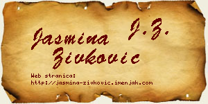 Jasmina Živković vizit kartica